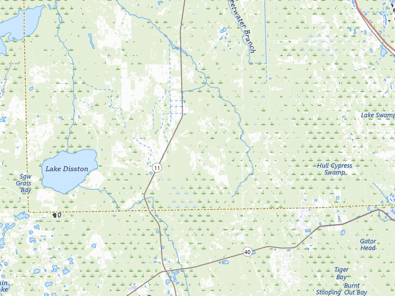 Radar-estimated hail-size map of the storm over Bunnell, FL on Mar 15, 2026