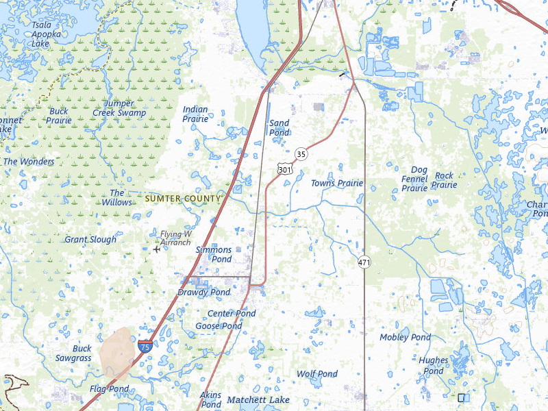 Radar-estimated hail-size map of the storm over Bushnell, FL on Mar 15, 2026