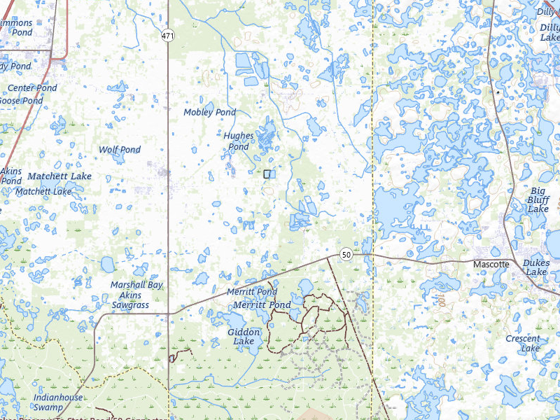 Radar-estimated hail-size map of the storm over Center Hill, FL on Jun 30, 2026