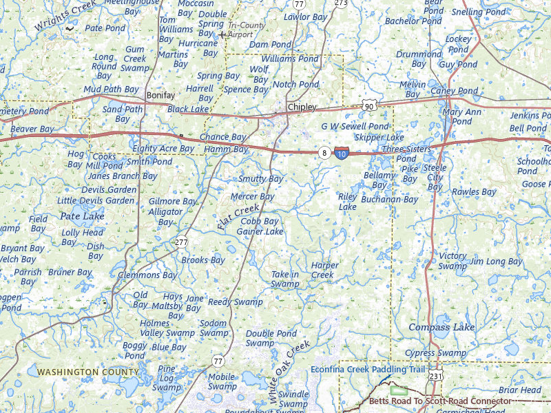 NEXRAD radar-signature map of the hail storm over Chipley, FL on Aug 13, 2026