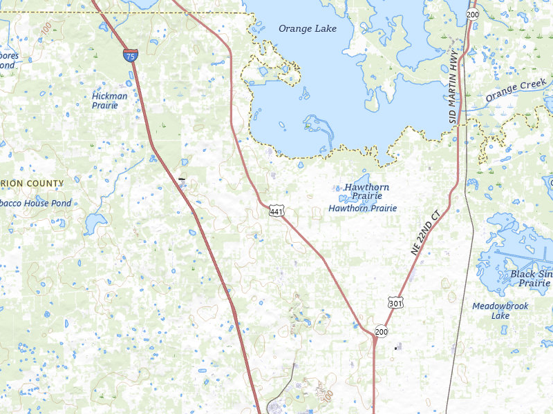NEXRAD radar-signature map of the hail storm over Citra, FL on Jul 11, 2026