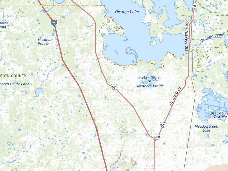 Radar-estimated hail-size map of the storm over Citra, FL on Jul 17, 2026