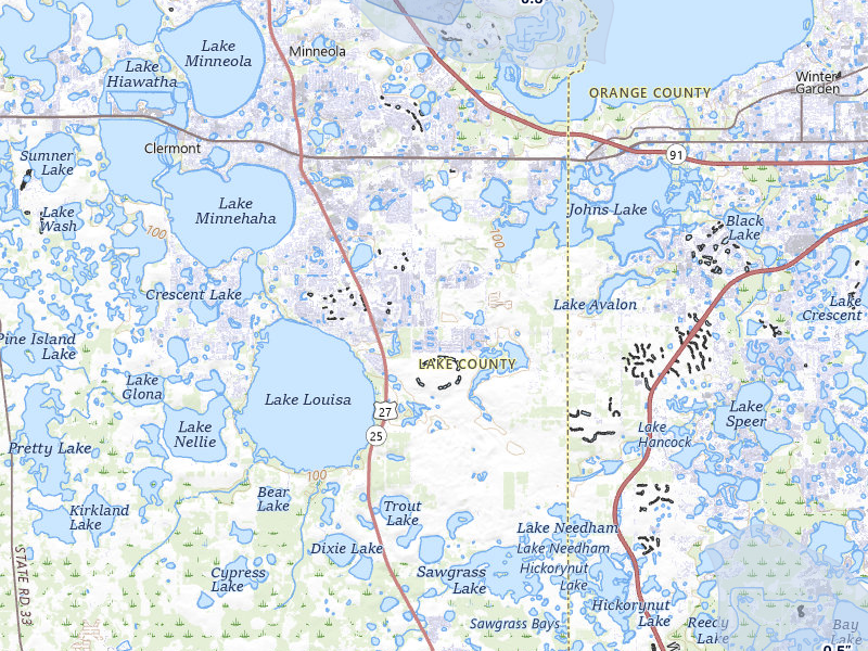 NEXRAD radar-signature map of the hail storm over Clermont, FL on Jul 26, 2026