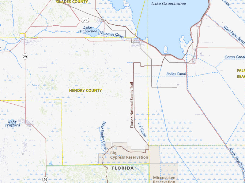 Radar-estimated hail-size map of the storm over Clewiston, FL on Jun 1, 2026