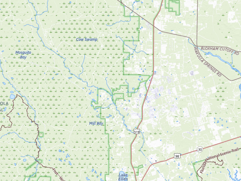 Radar-estimated hail-size map of the storm over Crawfordville, FL on Jun 23, 2026