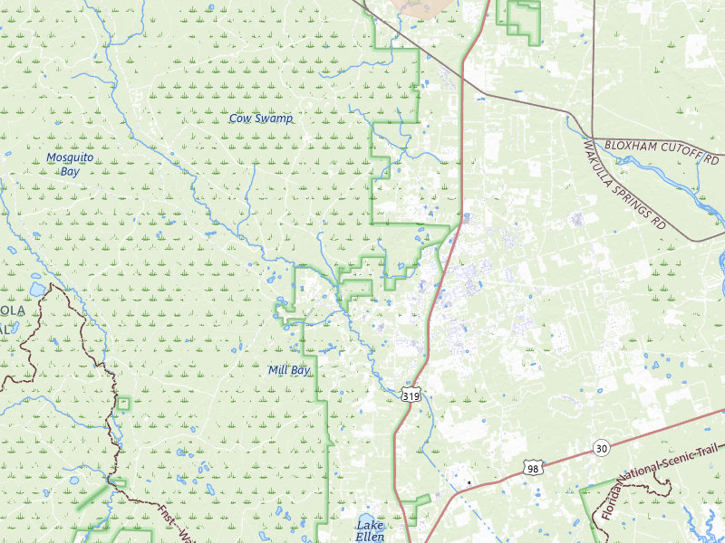 Radar-estimated hail-size map of the storm over Crawfordville, FL on Jul 11, 2026