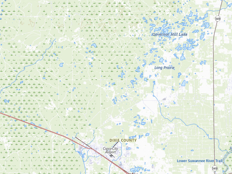 Radar-estimated hail-size map of the storm over Cross City, FL on May 17, 2026