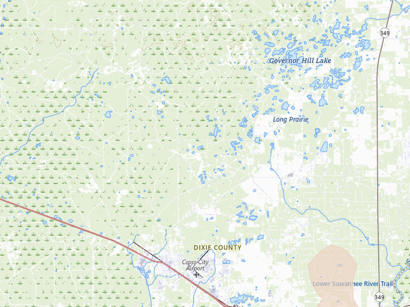 Radar-estimated hail-size map of the storm over Cross City, FL on Jul 29, 2026