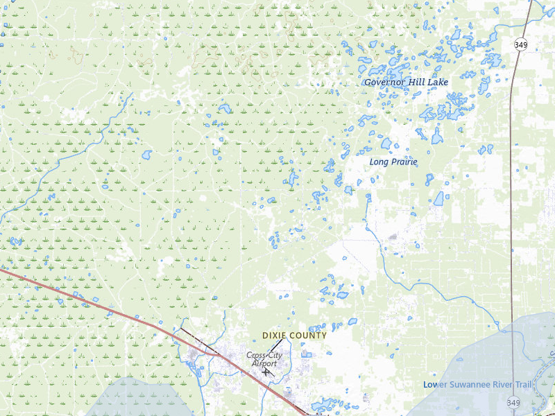 NEXRAD radar-signature map of the hail storm over Cross City, FL on Jul 29, 2026