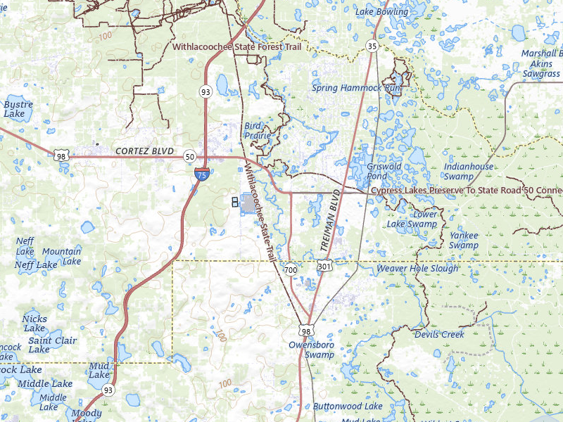 NEXRAD radar-signature map of the hail storm over Dade City, FL on May 27, 2026
