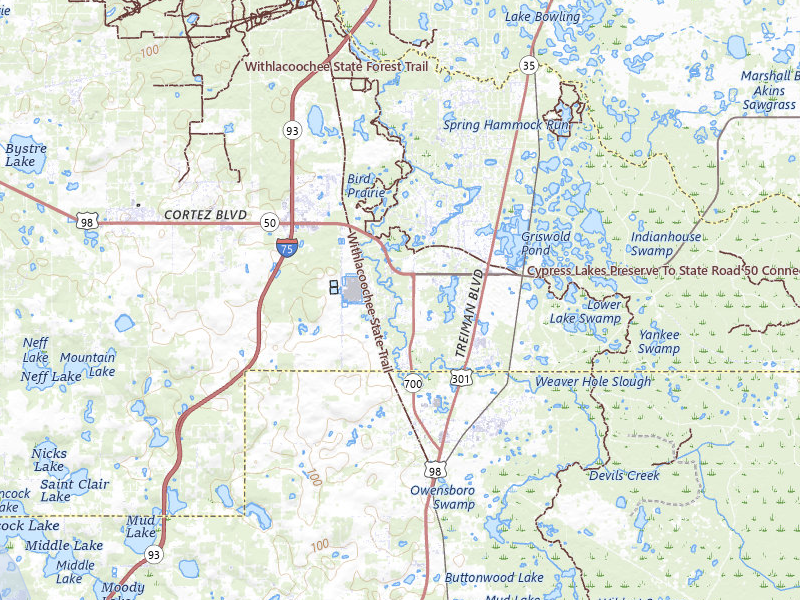 NEXRAD radar-signature map of the hail storm over Dade City, FL on Jun 28, 2026