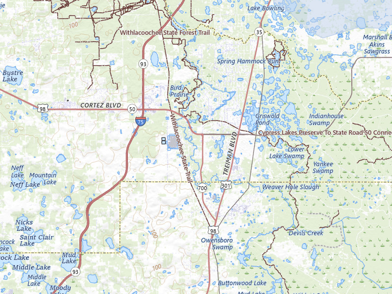 NEXRAD radar-signature map of the hail storm over Dade City, FL on Jul 12, 2026