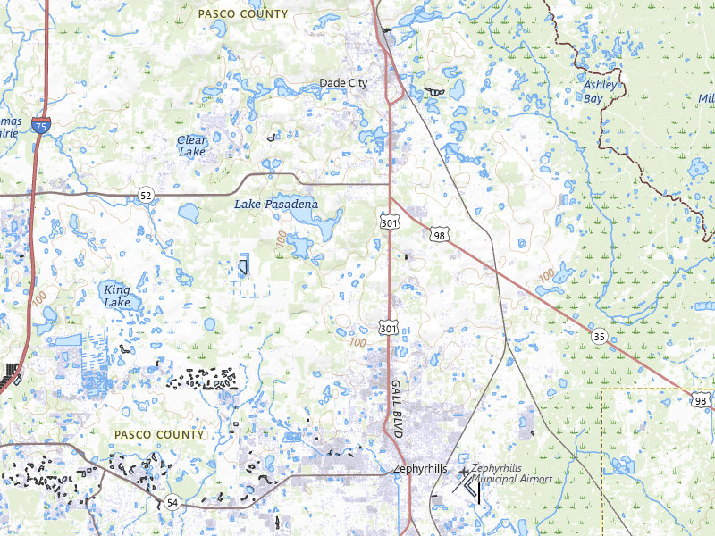 NEXRAD radar-signature map of the hail storm over Dade City, FL on Aug 9, 2026