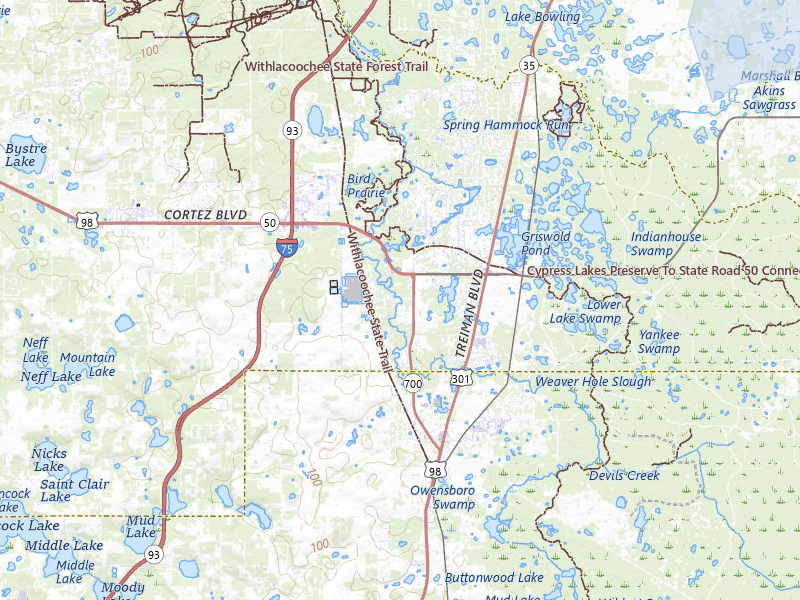 NEXRAD radar-signature map of the hail storm over Dade City, FL on Aug 19, 2026