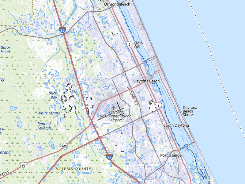 NEXRAD radar-signature map of the hail storm over Daytona Beach, FL on Jun 27, 2026
