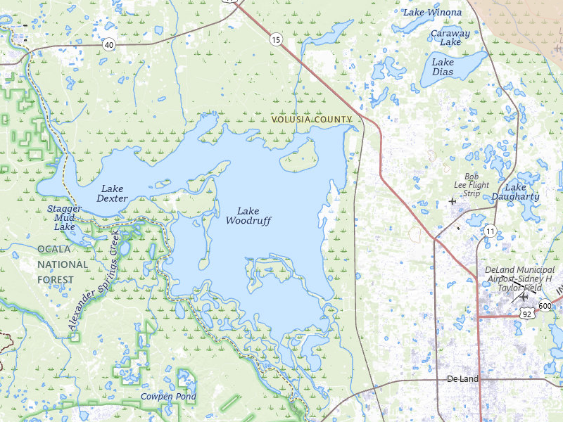 Radar-estimated hail-size map of the storm over De Leon Springs, FL on May 8, 2026