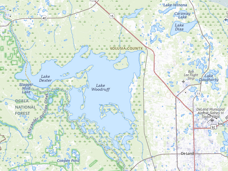 NEXRAD radar-signature map of the hail storm over De Leon Springs, FL on May 8, 2026