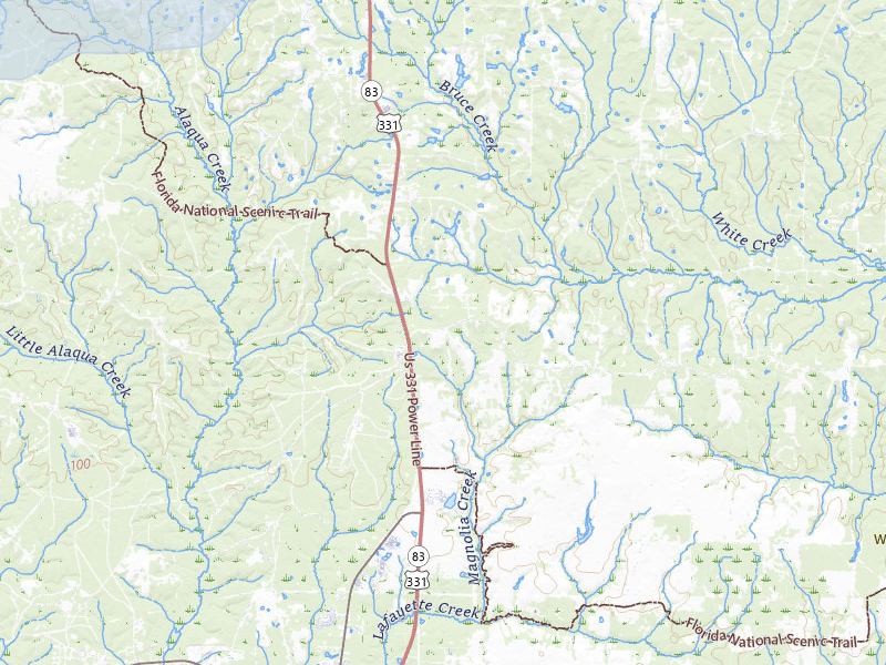 NEXRAD radar-signature map of the hail storm over Defuniak Springs, FL on Mar 16, 2026