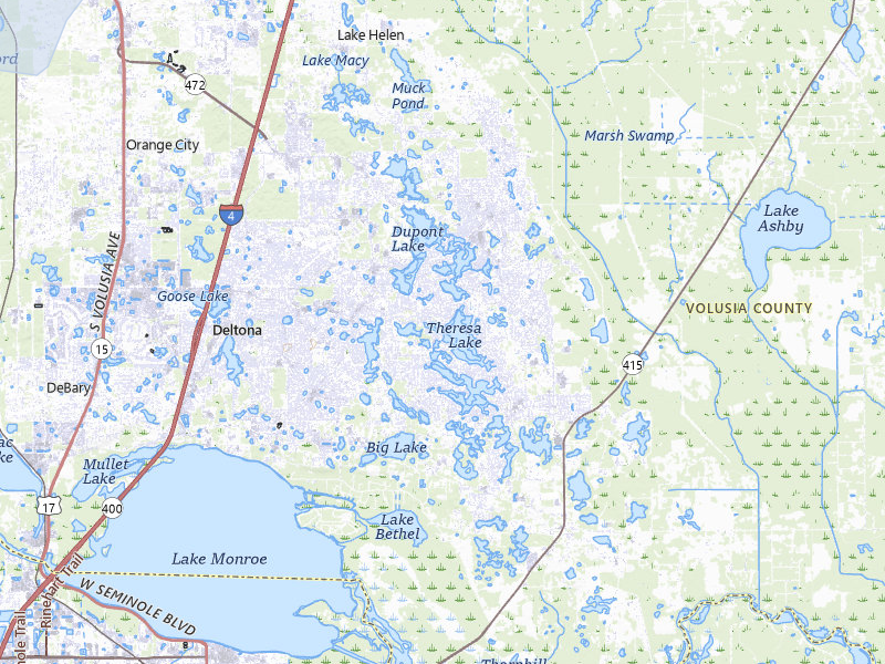 NEXRAD radar-signature map of the hail storm over Deltona, FL on Jul 6, 2026