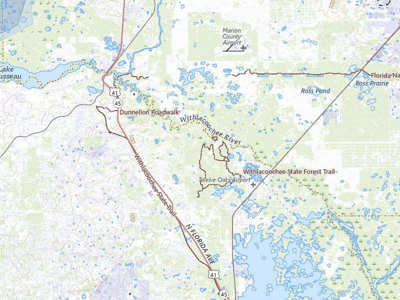 NEXRAD radar-signature map of the hail storm over Dunnellon, FL on Jul 10, 2026