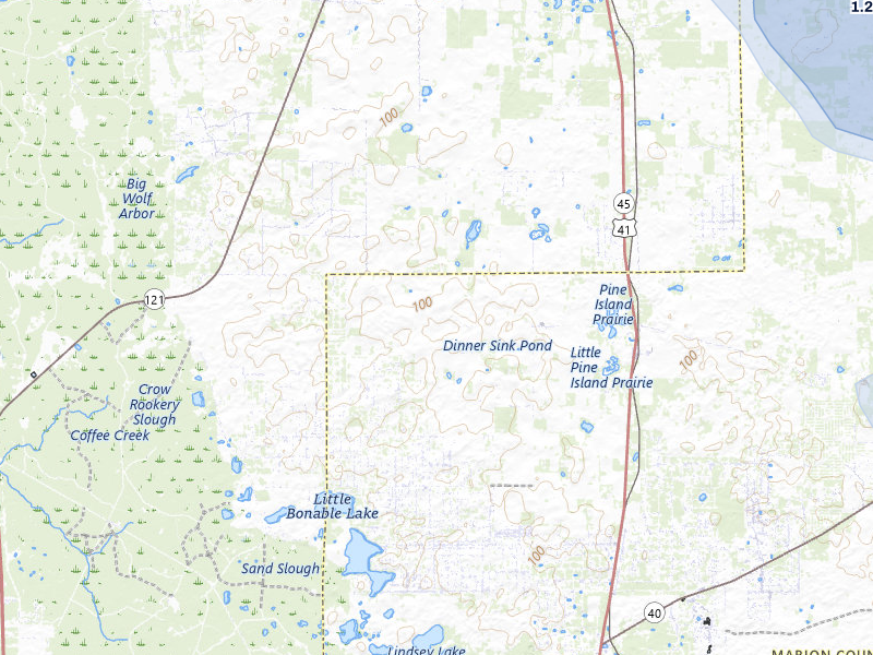 NEXRAD radar-signature map of the hail storm over Dunnellon, FL on Jul 11, 2026
