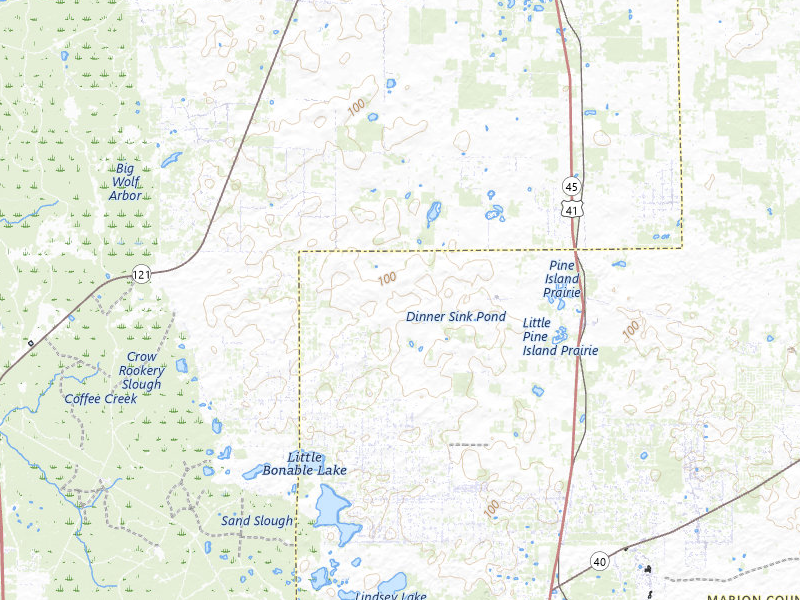 Radar-estimated hail-size map of the storm over Dunnellon, FL on Jul 17, 2026
