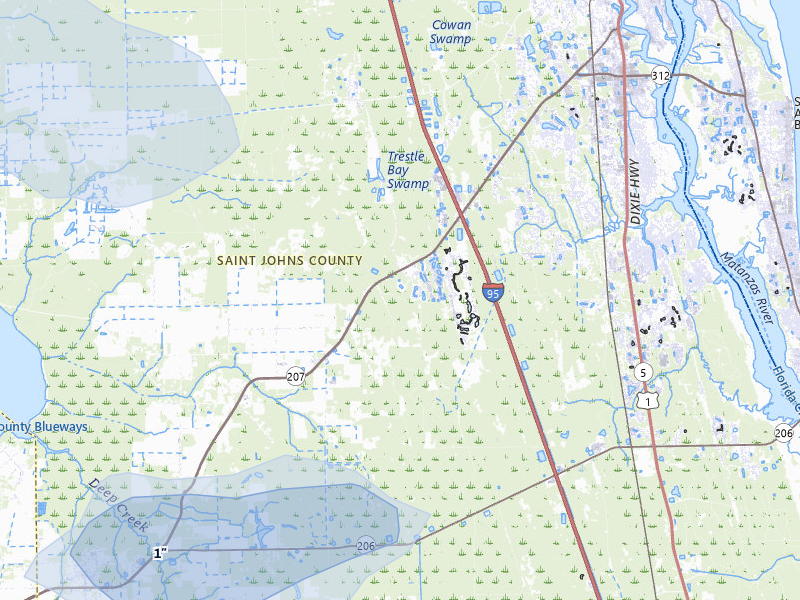 NEXRAD radar-signature map of the hail storm over Elkton, FL on Jul 30, 2026