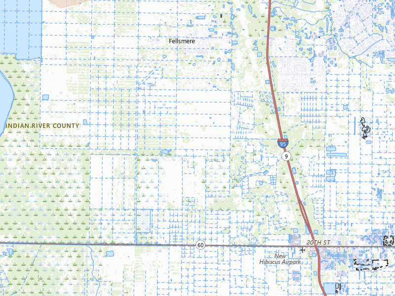 Radar-estimated hail-size map of the storm over Fellsmere, FL on Jul 26, 2026