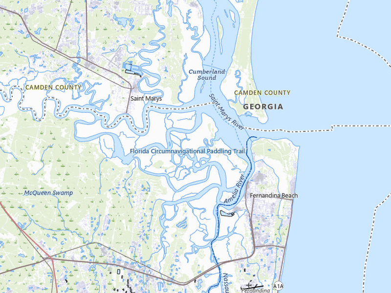 Radar-estimated hail-size map of the storm over Fernandina Beach, FL