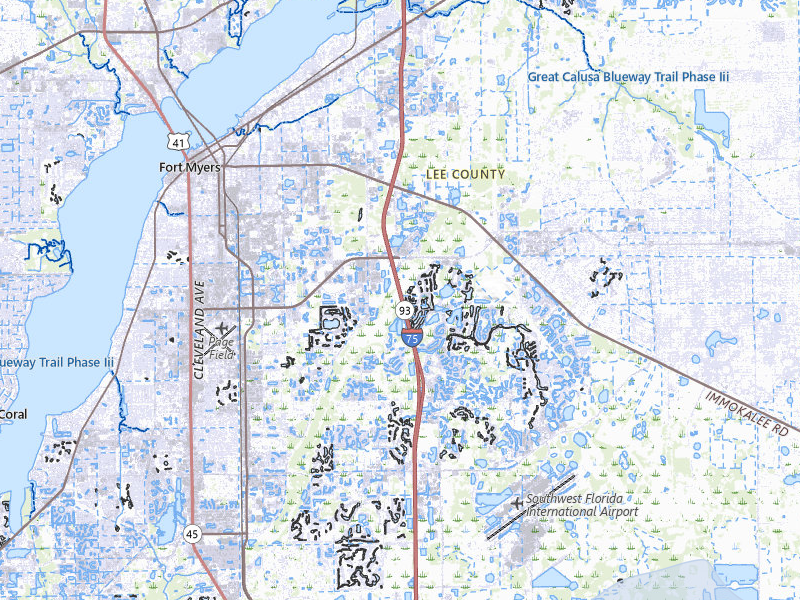 NEXRAD radar-signature map of the hail storm over Fort Myers, FL on Jun 30, 2026