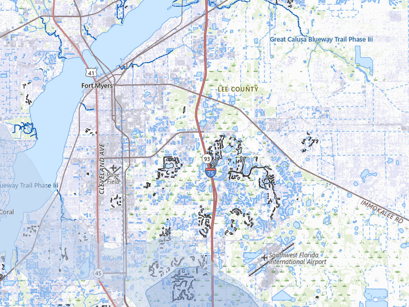 NEXRAD radar-signature map of the hail storm over Fort Myers, FL on Jul 9, 2026