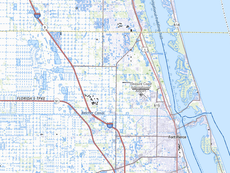 NEXRAD radar-signature map of the hail storm over Fort Pierce, FL on Aug 20, 2026