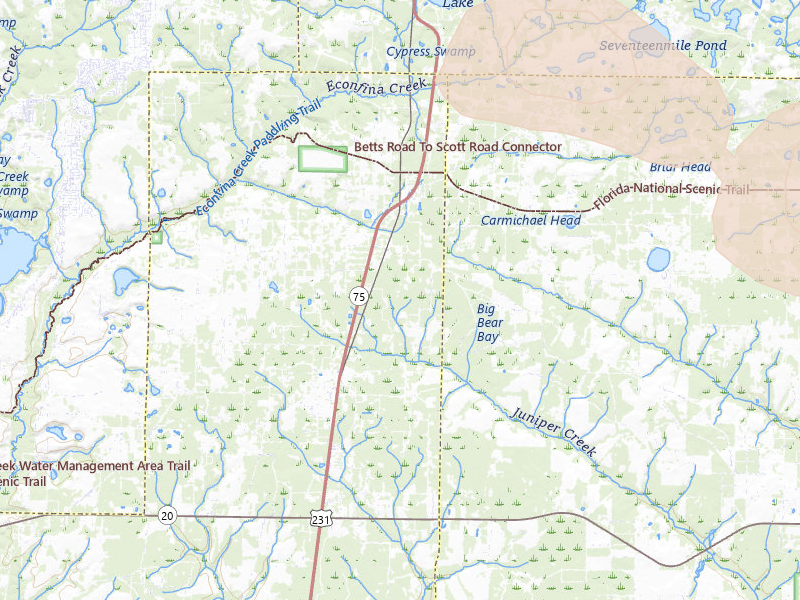 Radar-estimated hail-size map of the storm over Fountain, FL on Jun 30, 2026
