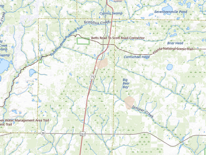 Radar-estimated hail-size map of the storm over Fountain, FL on Aug 19, 2026