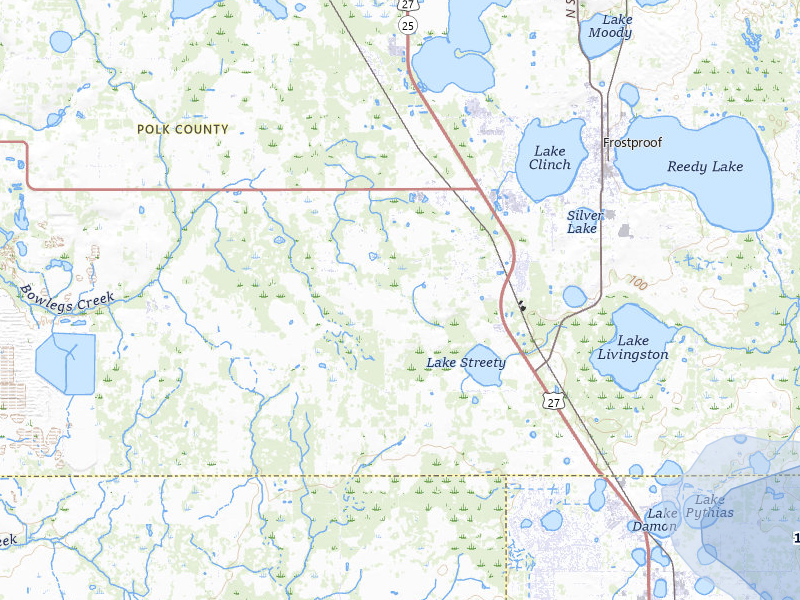 NEXRAD radar-signature map of the hail storm over Frostproof, FL on Jul 7, 2026