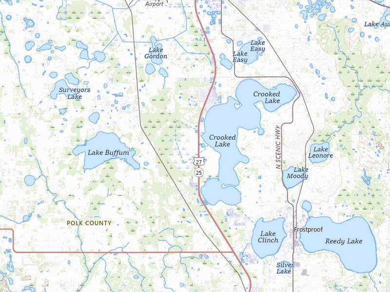 Radar-estimated hail-size map of the storm over Frostproof, FL on Jul 13, 2026