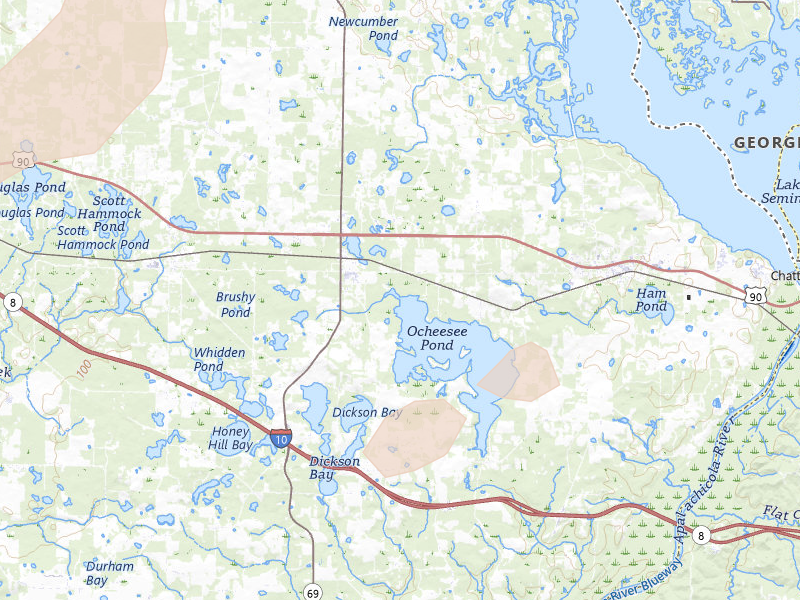 Radar-estimated hail-size map of the storm over Grand Ridge, FL on Jun 19, 2026