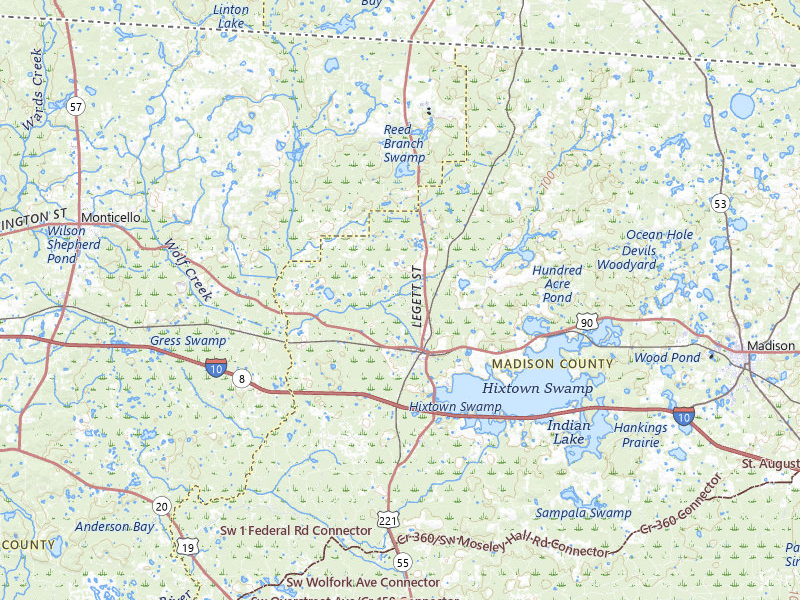 Radar-estimated hail-size map of the storm over Greenville, FL on Jul 29, 2026