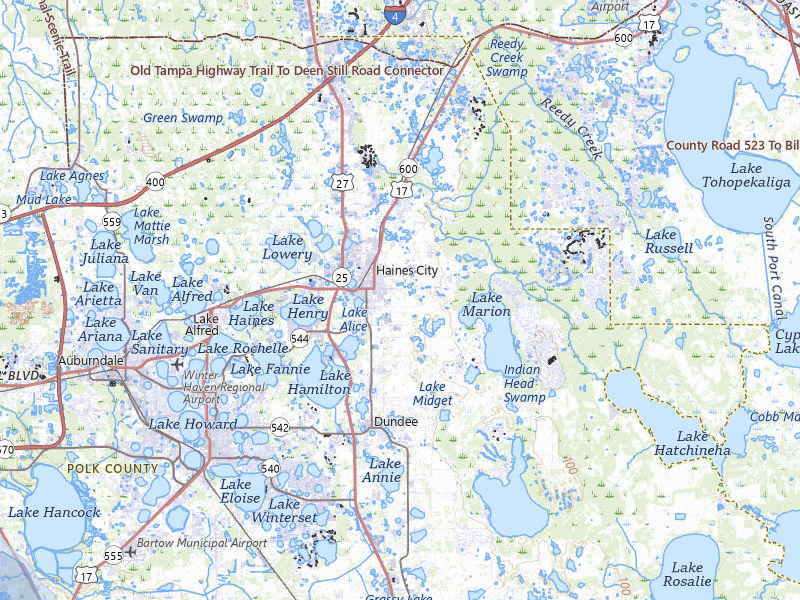 NEXRAD radar-signature map of the hail storm over Haines City, FL on Jul 8, 2026