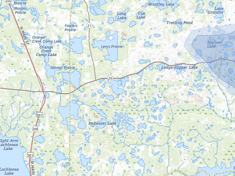 NEXRAD radar-signature map of the hail storm over Hawthorne, FL on Jul 10, 2026