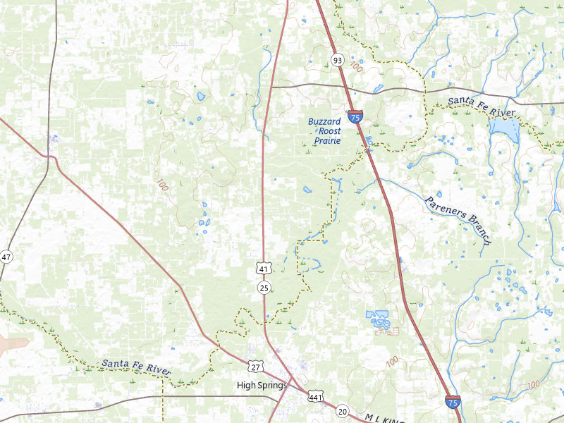 Radar-estimated hail-size map of the storm over High Springs, FL on Aug 18, 2026
