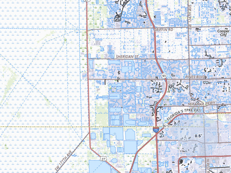NEXRAD radar-signature map of the hail storm over Hollywood, FL on Aug 26, 2026