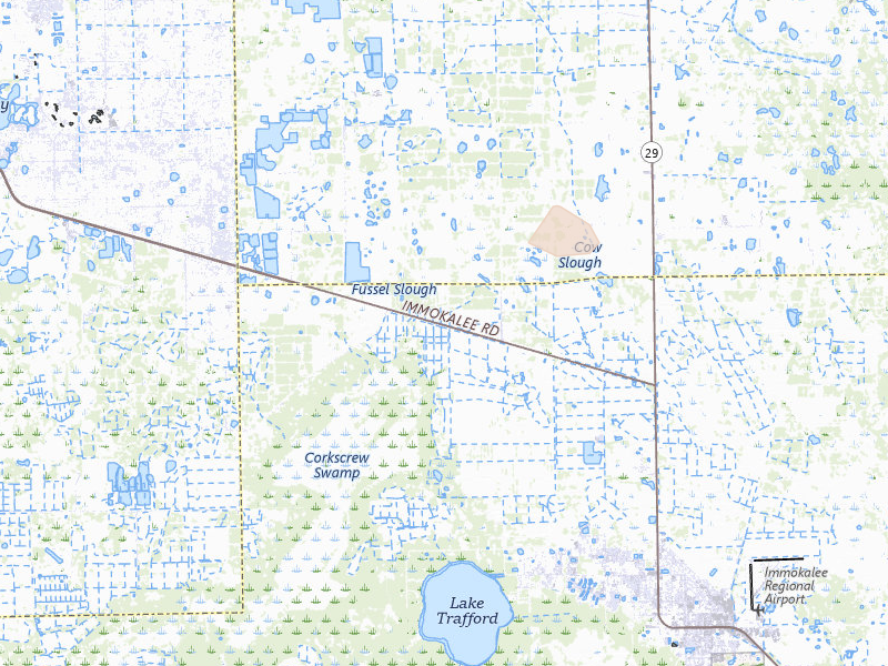 Radar-estimated hail-size map of the storm over Immokalee, FL on Mar 8, 2026