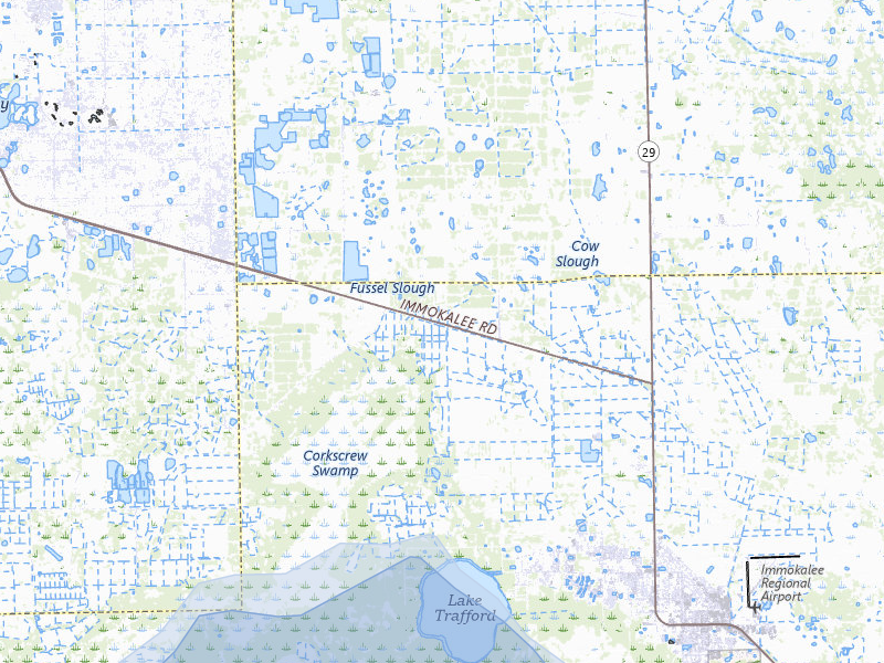 NEXRAD radar-signature map of the hail storm over Immokalee, FL on Jun 27, 2026
