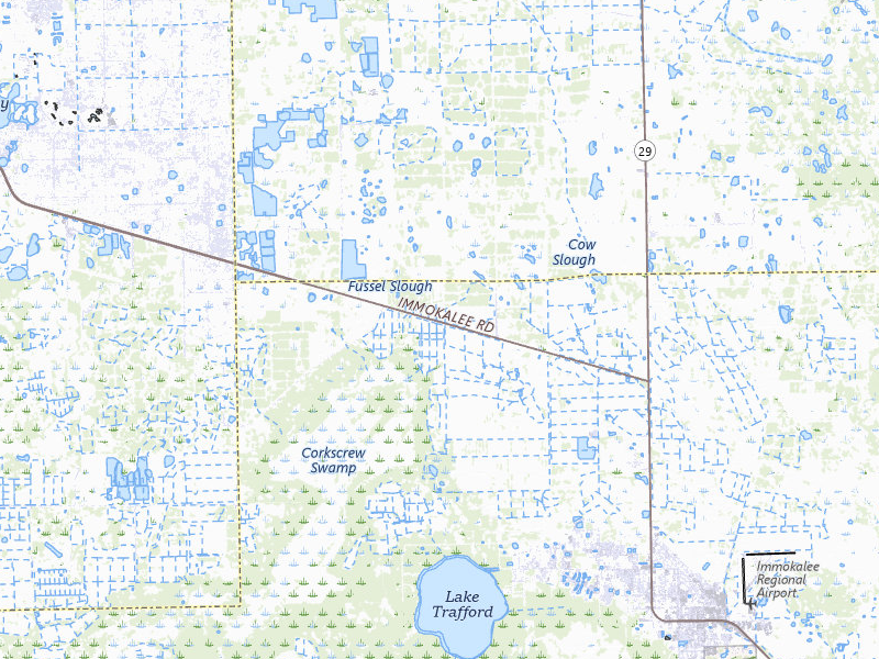 NEXRAD radar-signature map of the hail storm over Immokalee, FL on Jul 6, 2026