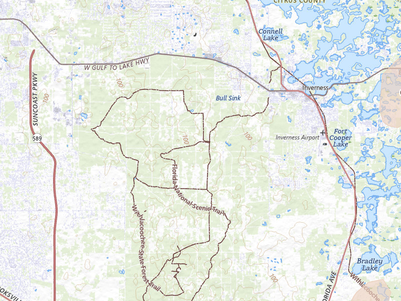 Radar-estimated hail-size map of the storm over Inverness, FL on Mar 15, 2026