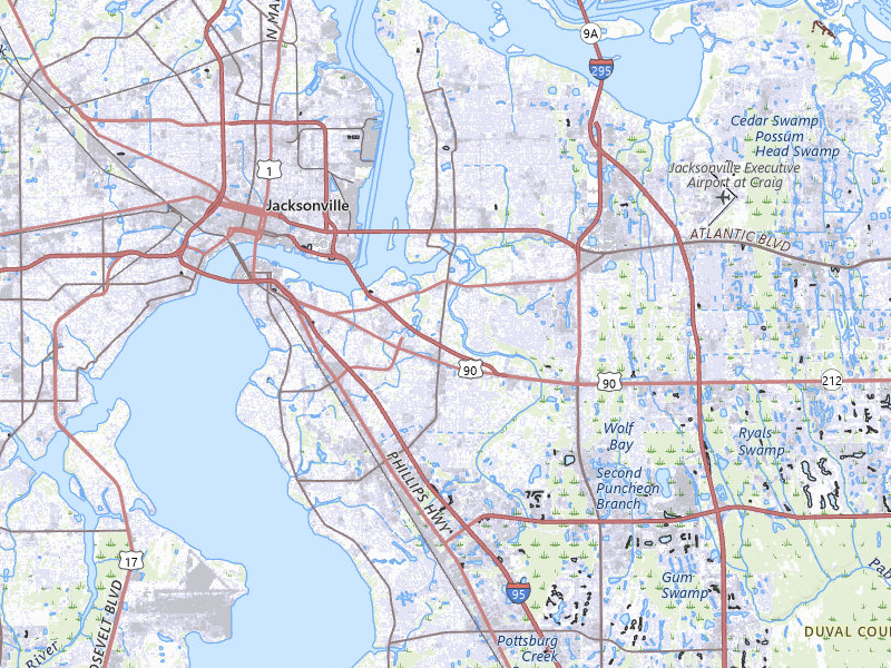 NEXRAD radar-signature map of the hail storm over Jacksonville, FL on May 31, 2026