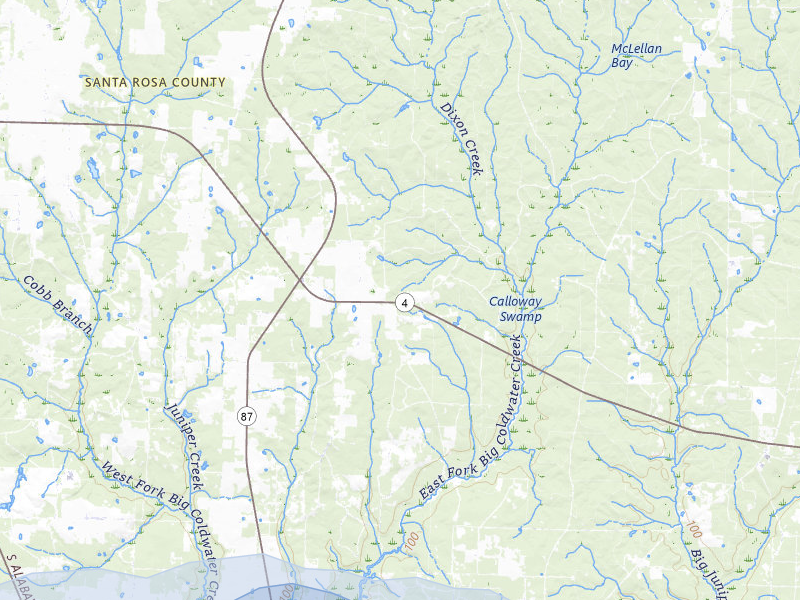 NEXRAD radar-signature map of the hail storm over Jay, FL on May 7, 2026