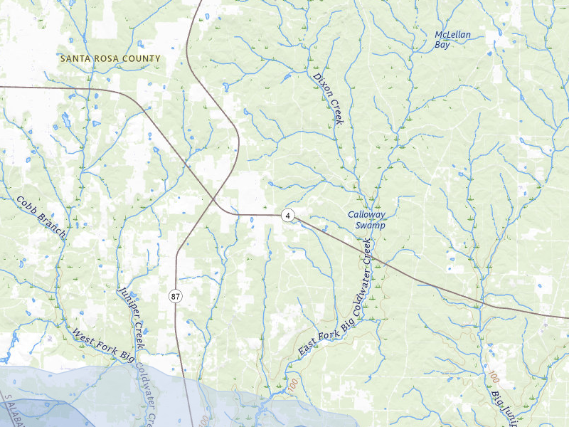 NEXRAD radar-signature map of the hail storm over Jay, FL on May 8, 2026
