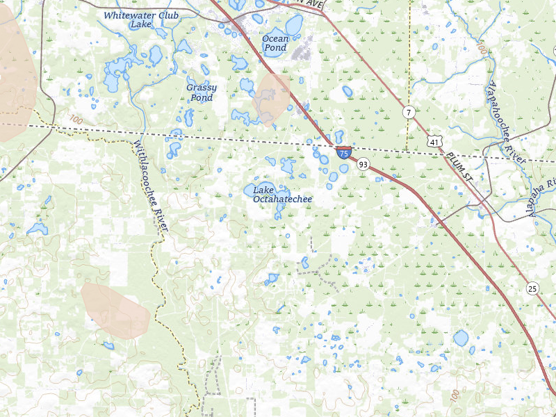 Radar-estimated hail-size map of the storm over Jennings, FL on Jul 17, 2026